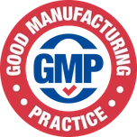 Good Manufacturing Practice certified badge